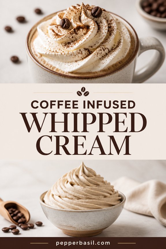 coffee flavored whipped cream