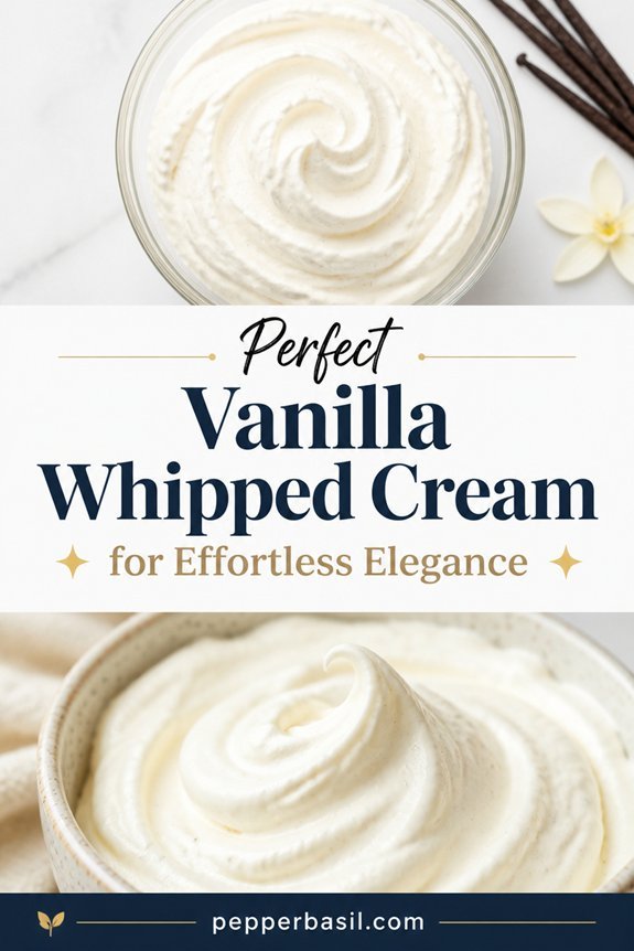 cream sugar vanilla whipped