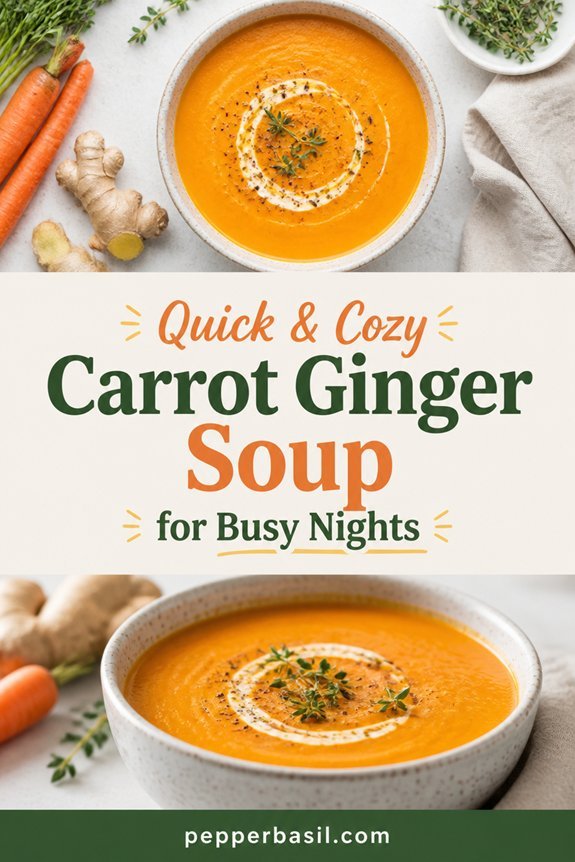 creamy carrot ginger soup