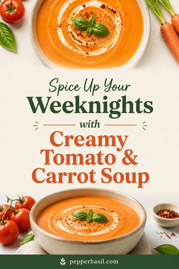 creamy carrot tomato soup