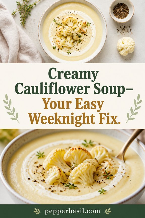 creamy cauliflower soup recipe