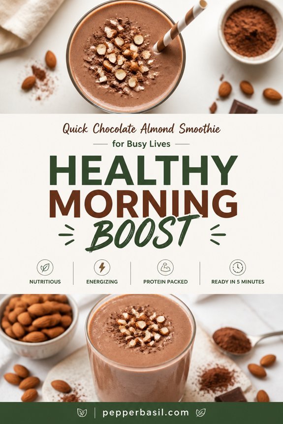 creamy chocolate almond smoothie