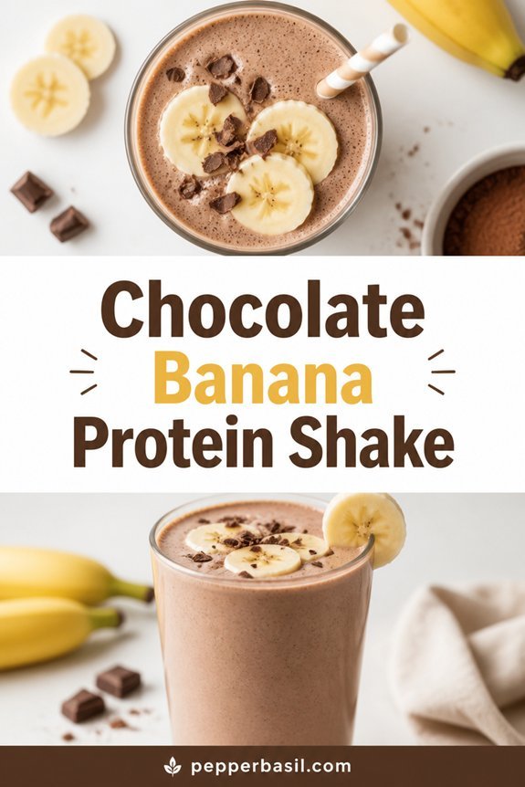 creamy chocolate banana smoothie