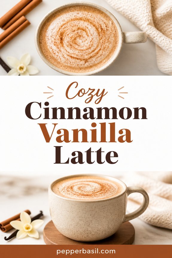 creamy cinnamon vanilla latte