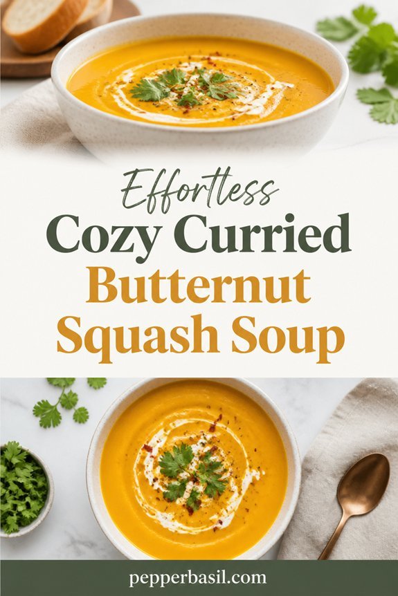 creamy curry butternut soup