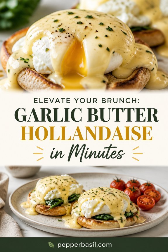 creamy garlic hollandaise sauce