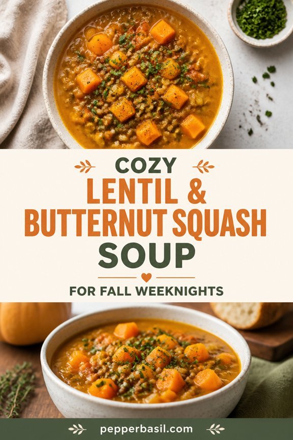 creamy lentil squash soup