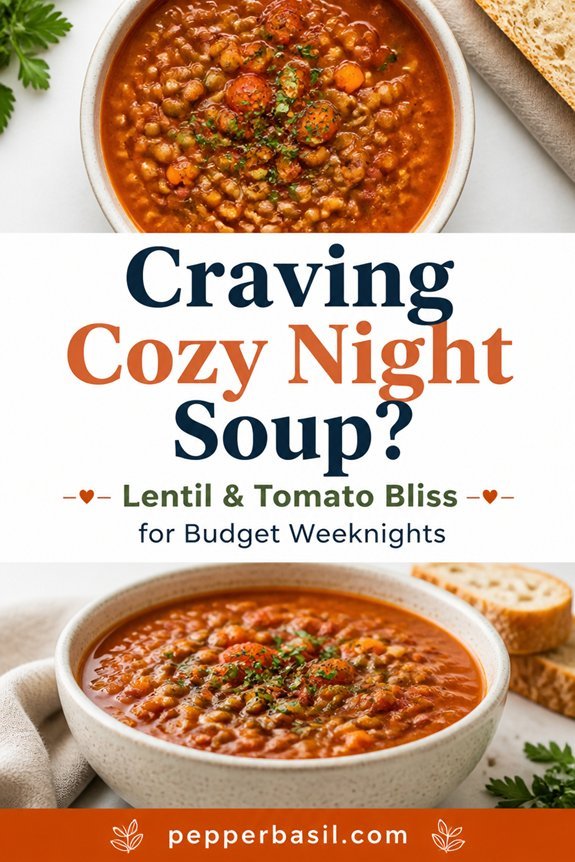 creamy lentil tomato soup