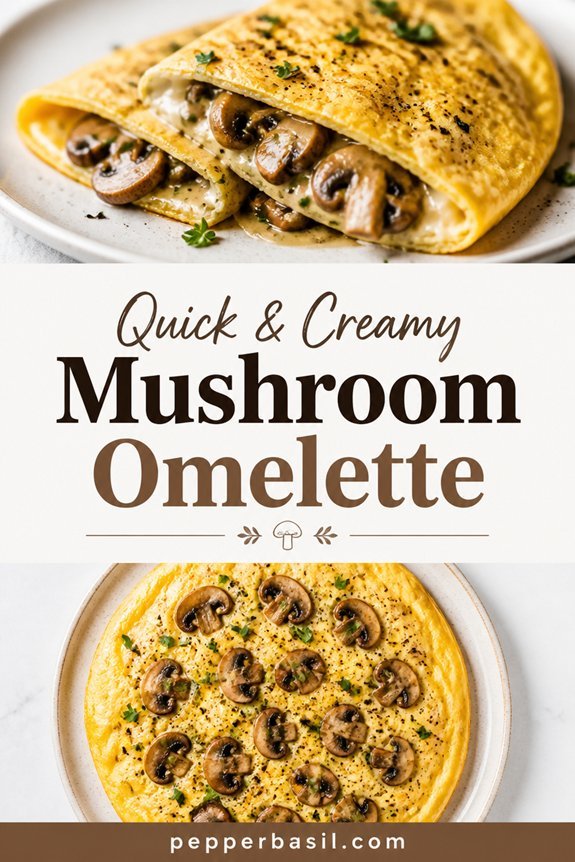 creamy mushroom omelette recipe