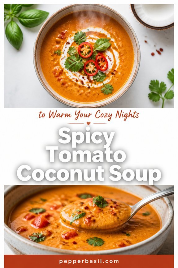 creamy spicy coconut tomato soup