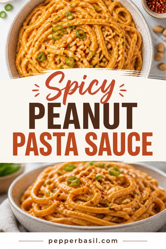 creamy spicy peanut pasta