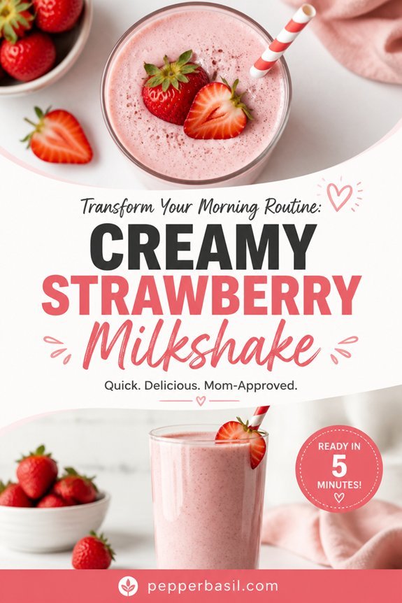 creamy strawberry milkshake recipe