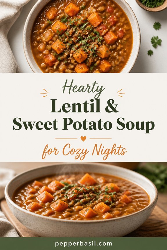 creamy sweet lentil soup