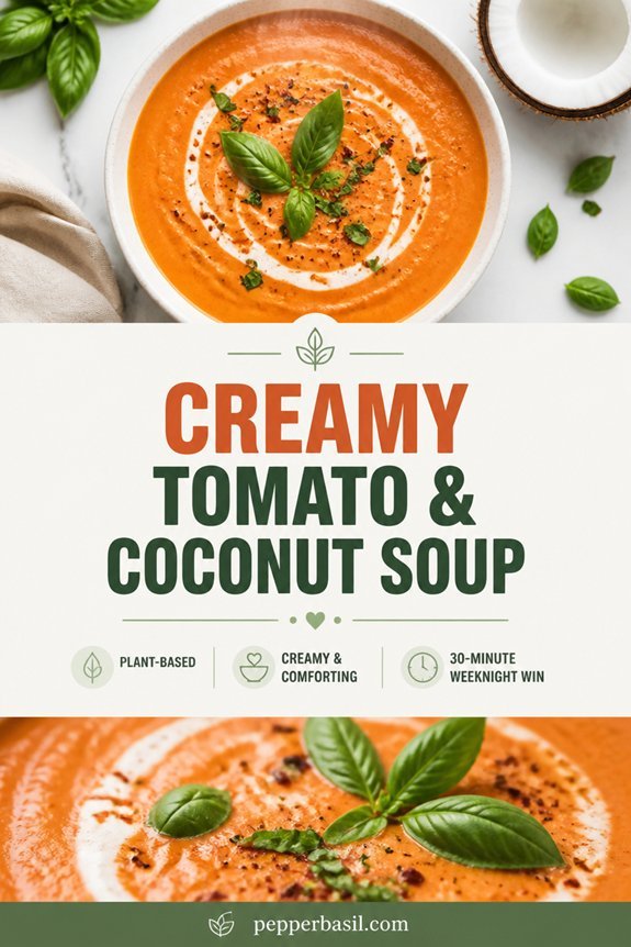 creamy tomato coconut soup
