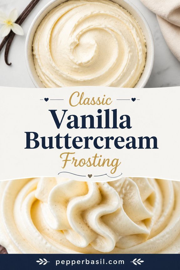 creamy vanilla buttercream frosting