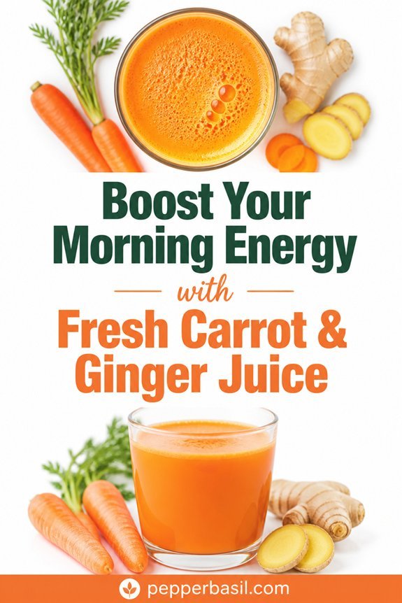 fresh carrot ginger juice