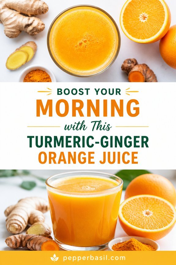 fresh ginger turmeric juice
