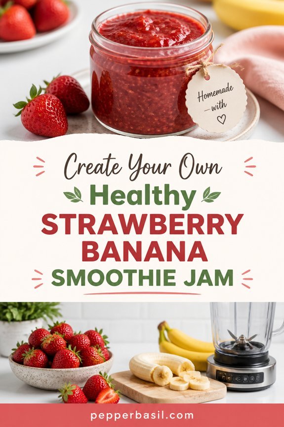 fresh strawberry banana jam