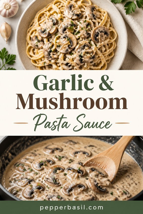 garlic mushroom tomato sauce