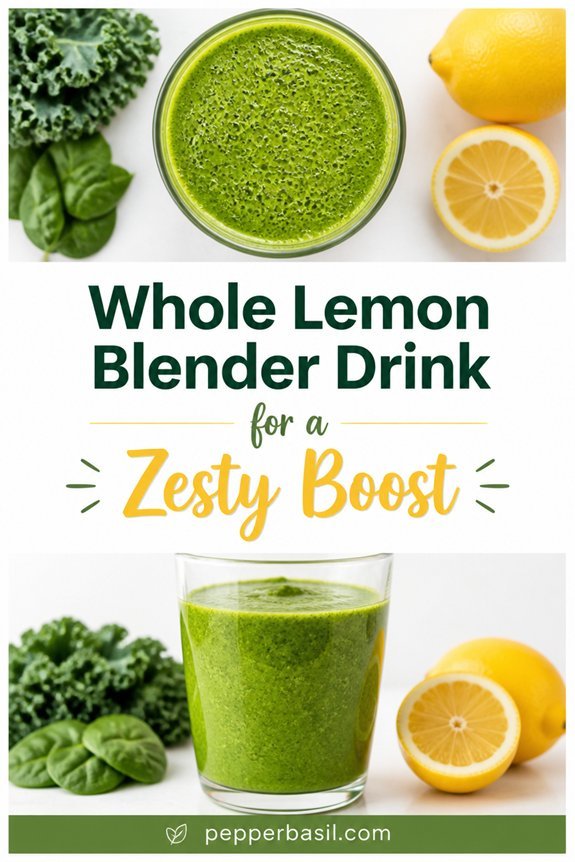 healthy green citrus smoothie