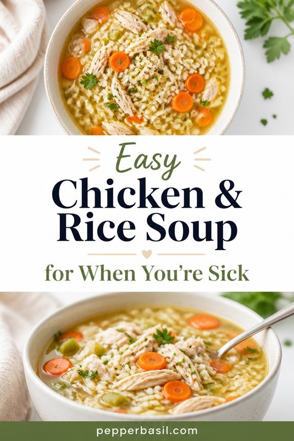 hearty chicken rice soup