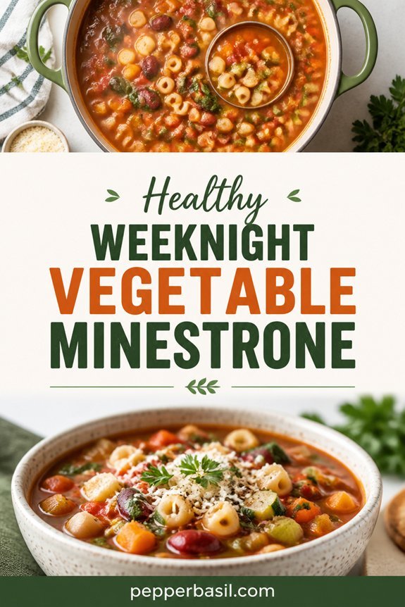hearty vegetable minestrone soup