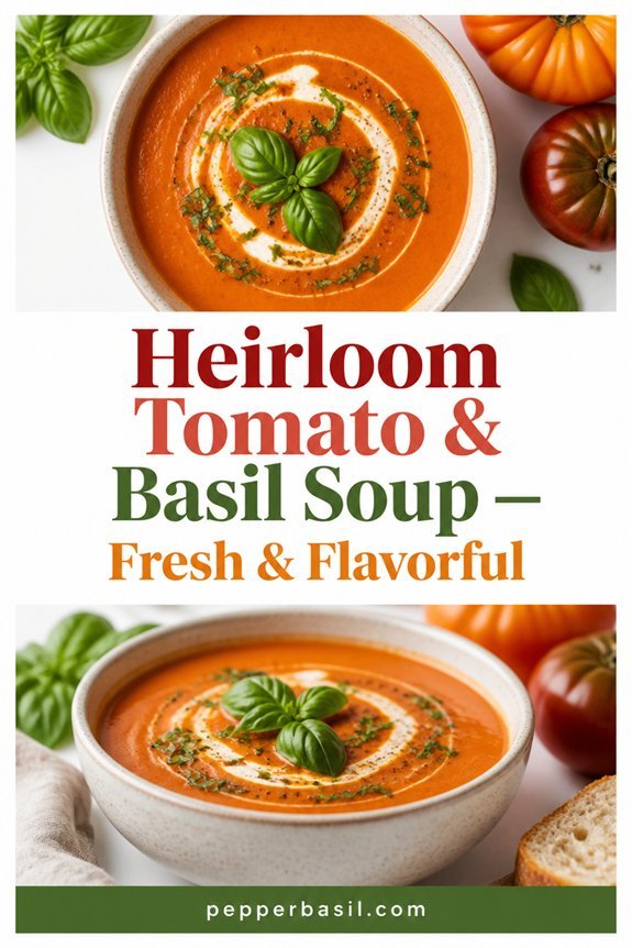 heirloom tomato basil soup