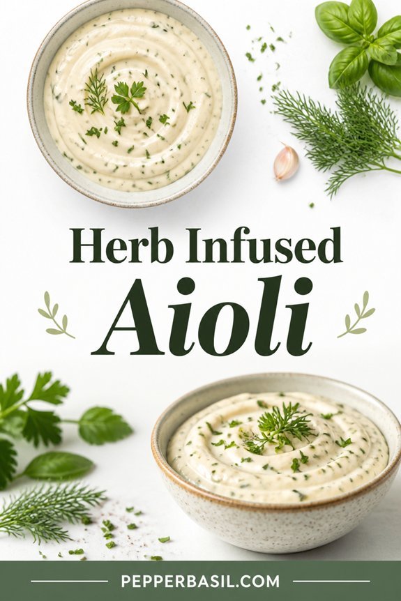 herb infused garlic aioli