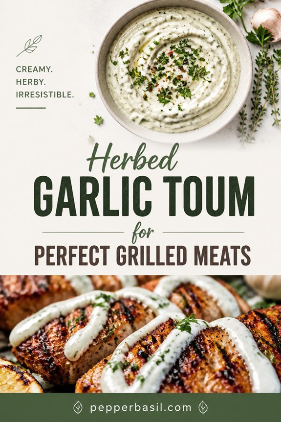 herbed garlic toum recipe