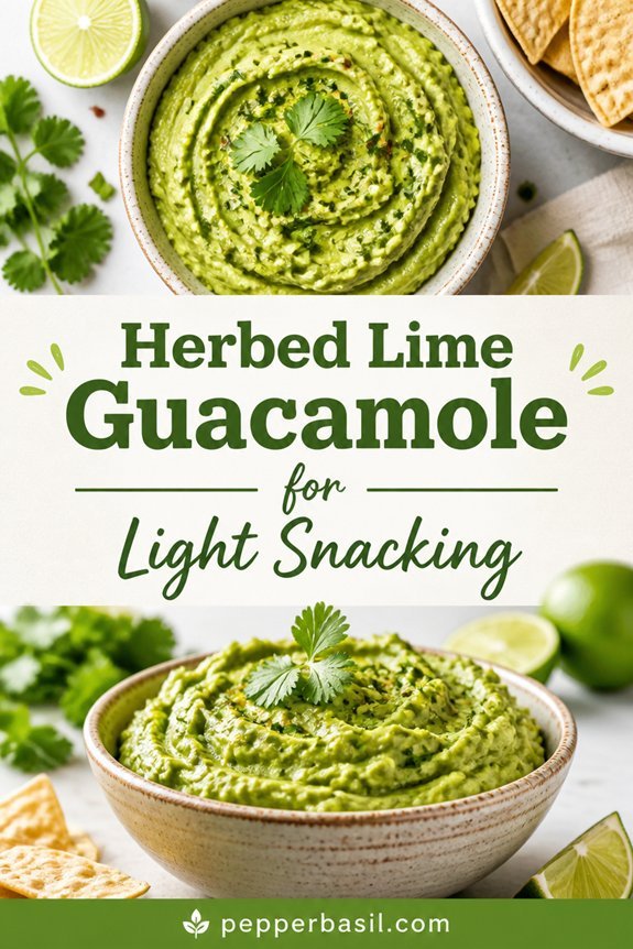 herbed lime guacamole recipe
