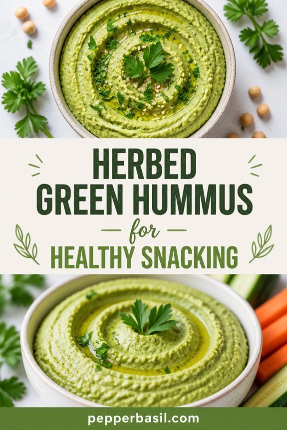 herbed parsley chickpea hummus