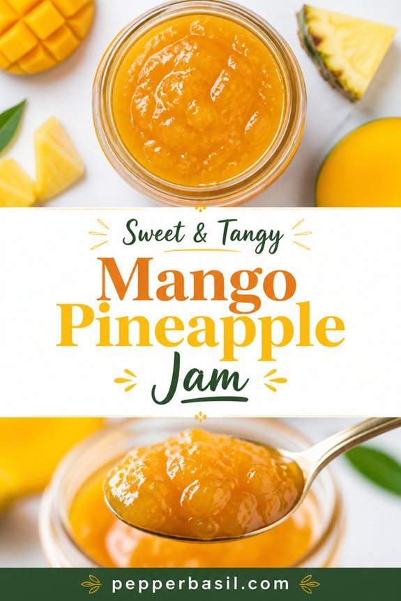 homemade mango pineapple jam