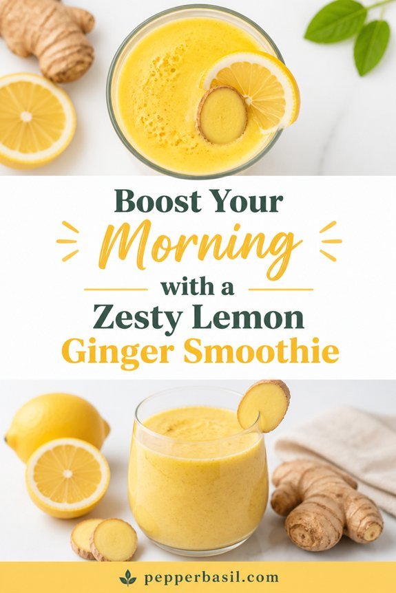lemon ginger detox smoothie
