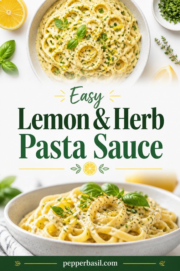 lemon herb pasta sauce