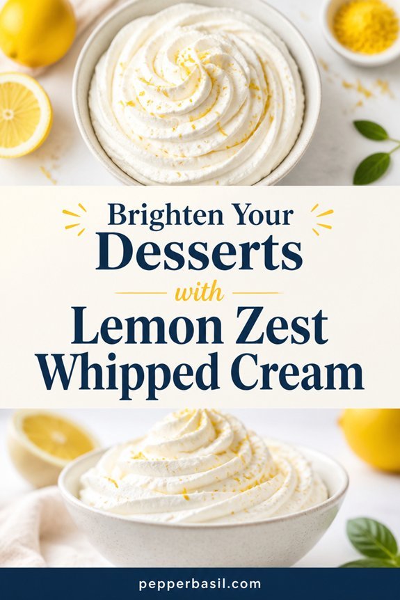 lemon zest whipped cream