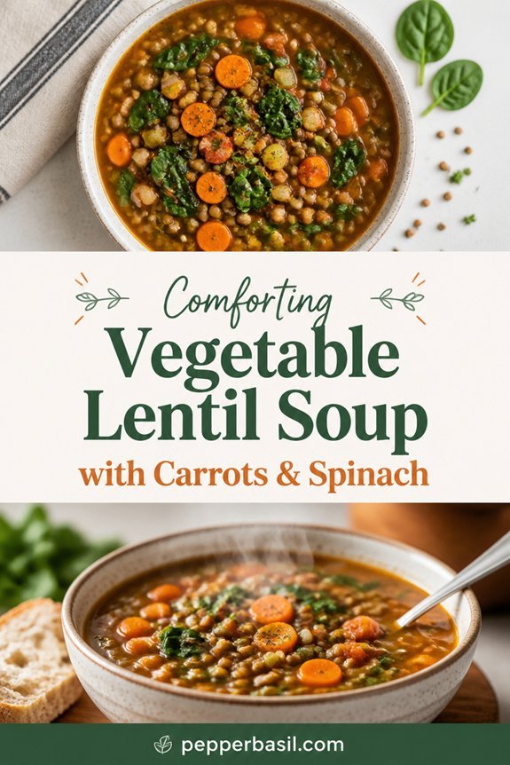 lentil spinach carrot soup