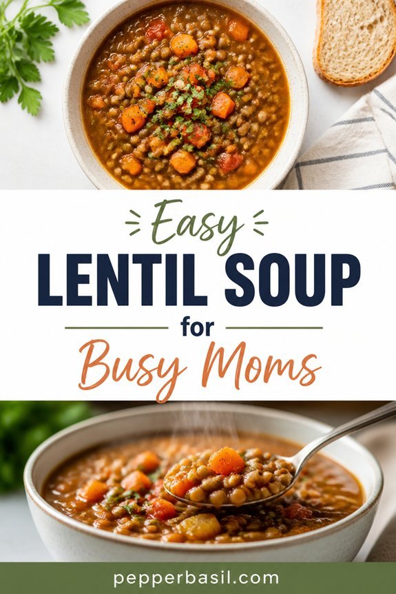 lentil spinach soup recipe
