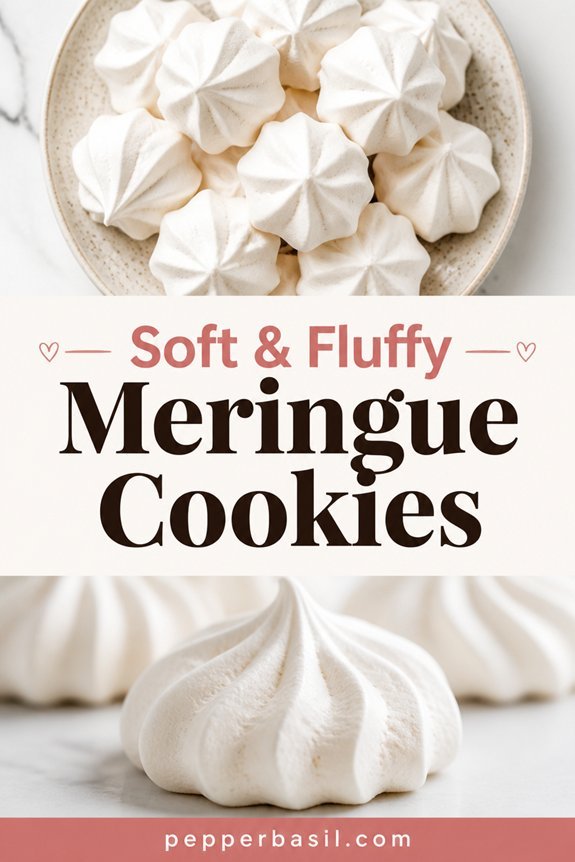 light airy vanilla meringues
