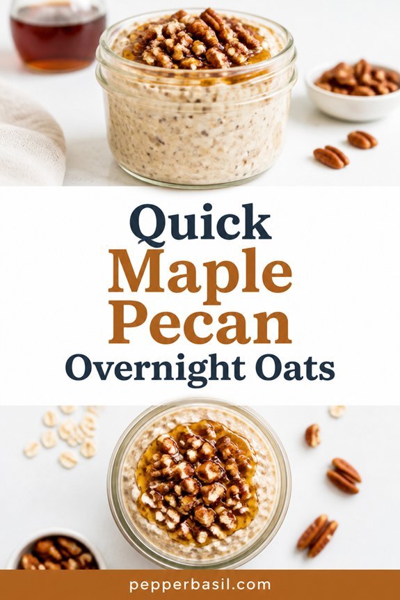 maple pecan overnight oats