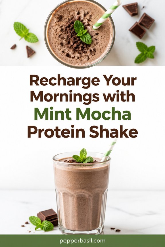peppermint mocha protein shake