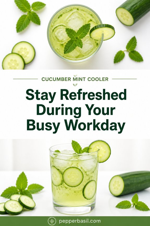 refreshing cucumber mint drink