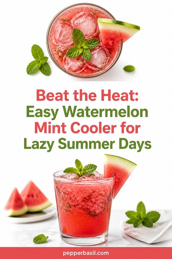 refreshing watermelon mint drink