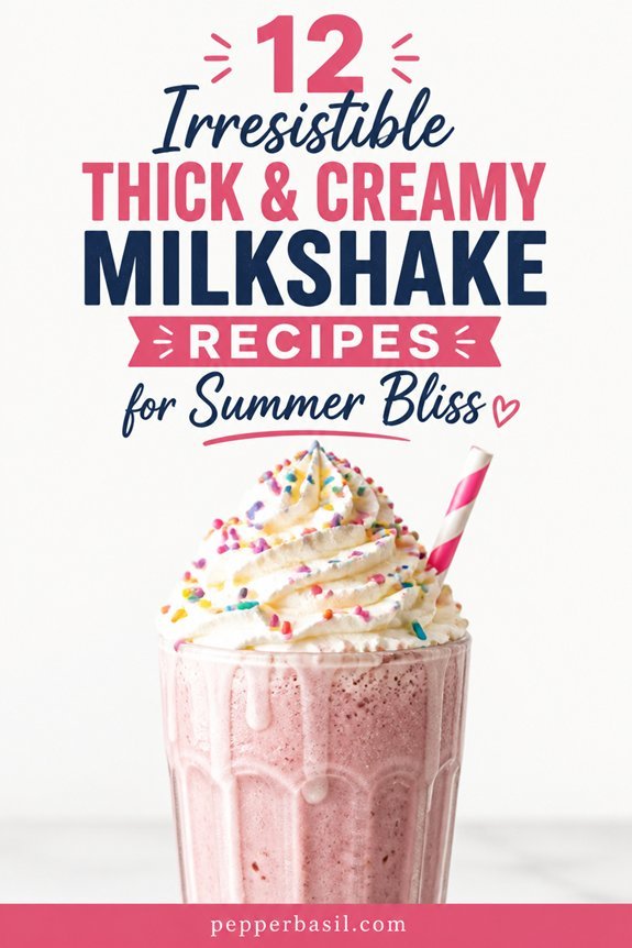 rich creamy milkshake recipes