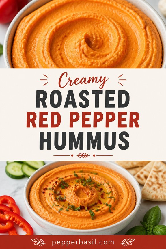 roasted pepper creamy hummus