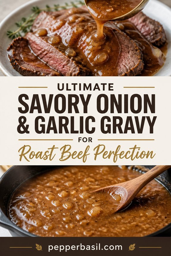 savory onion garlic gravy