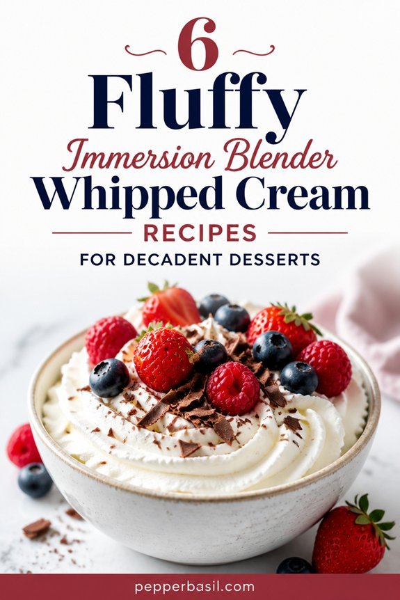 six whipped cream recipes