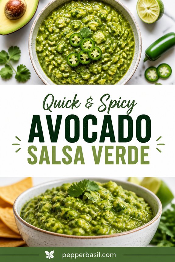 spicy avocado cilantro salsa