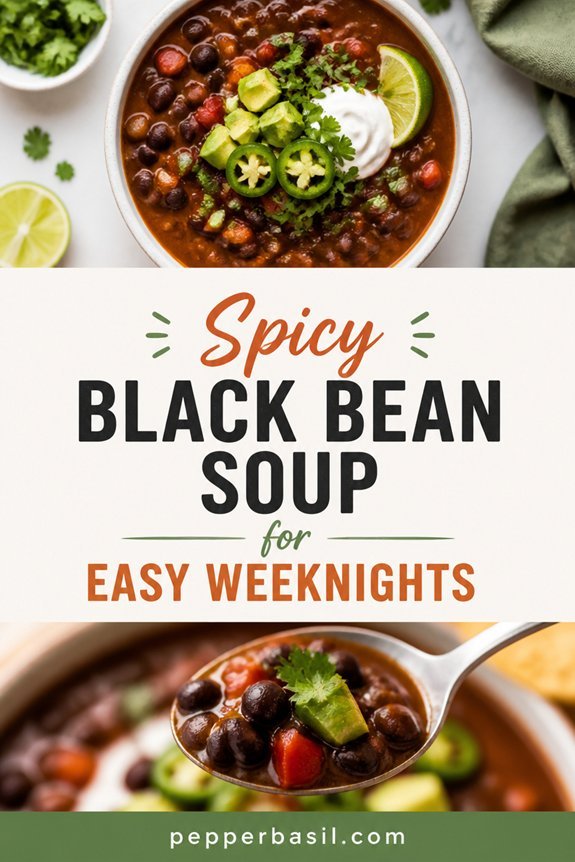 spicy black bean soup