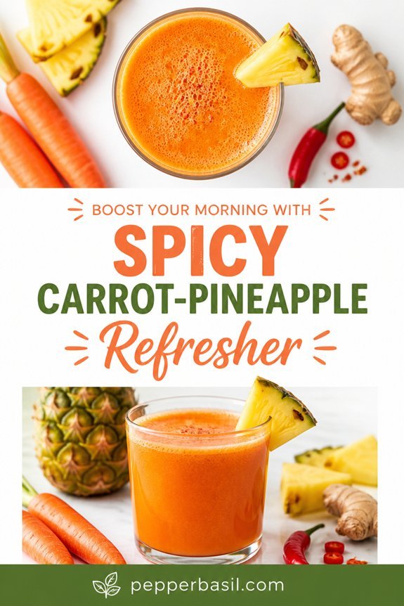spicy carrot pineapple juice