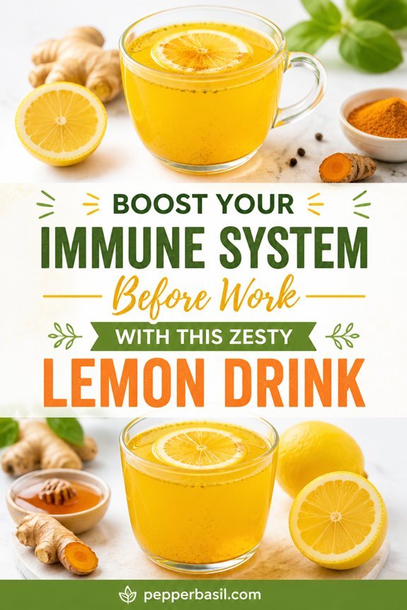 spicy lemon turmeric drink